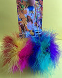 Large fluff earrings