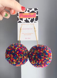 Pompom earrings