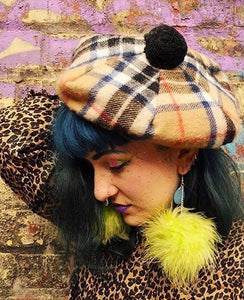 Large fluff earrings