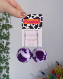 Small Cow Print Pompoms
