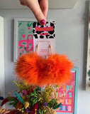 Large fluff earrings