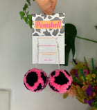 Small Cow Print Pompoms