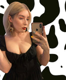 Pom Heart earrings