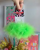 Large fluff earrings