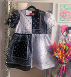 Half & half bandana dress